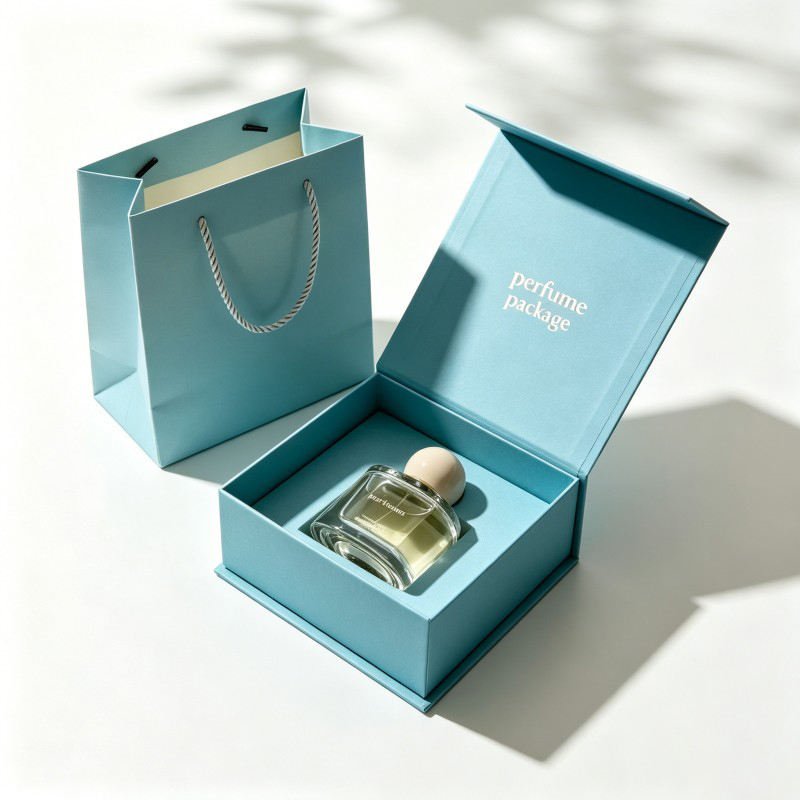 Wholesale Rigid Luxury Perfume Box Perfumes and Cosmetics Paper Box Magnetic Essential Oil Package