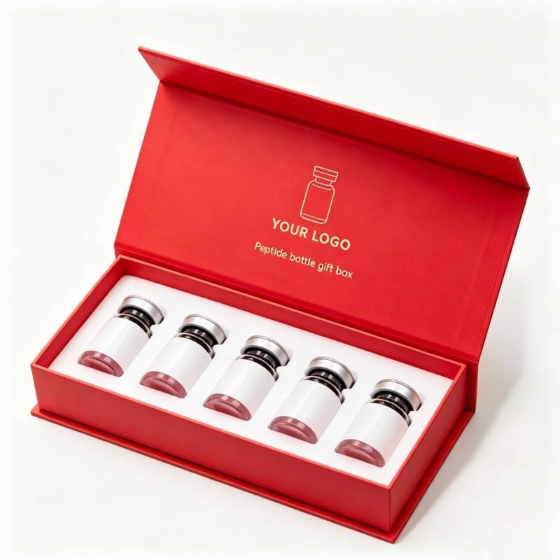 Custom Peptide Packaging Boxes Cardboard Peptide Magnetic Closure Vial Box EVA Protect Insert 3ml/10ml Bottle Packaging Box - Image 3