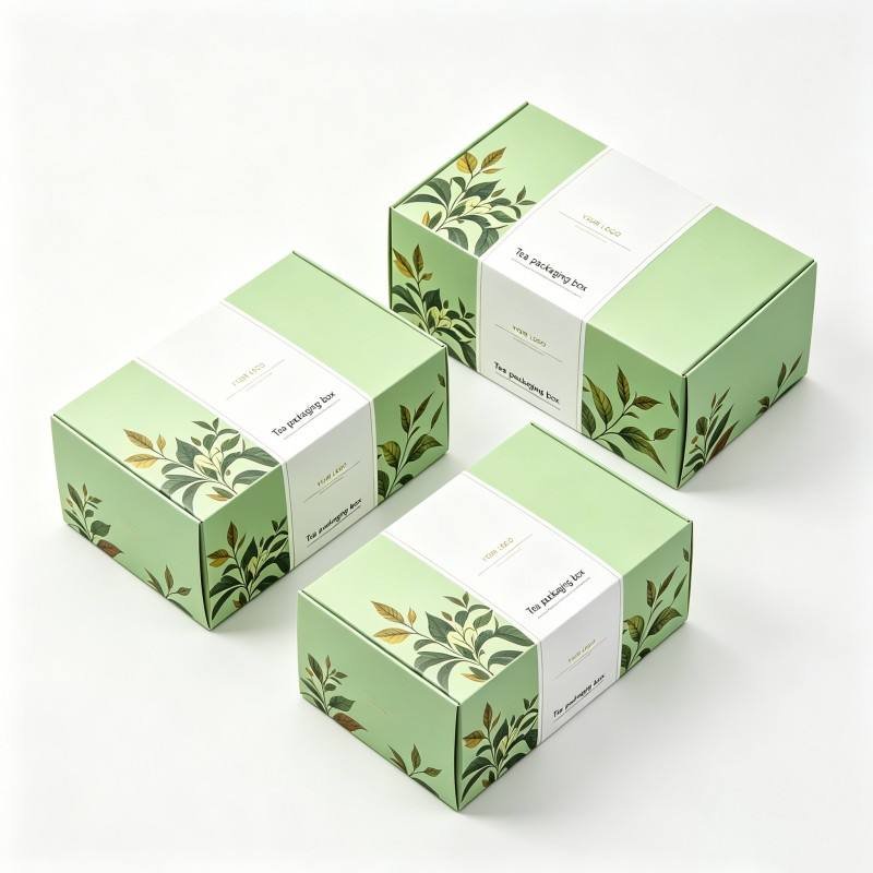 Digital Printing Paperboard Tea Packaging Box Natural Packaging Tea Set Instant Coffee Beverage Infusion Paper Box - Image 6
