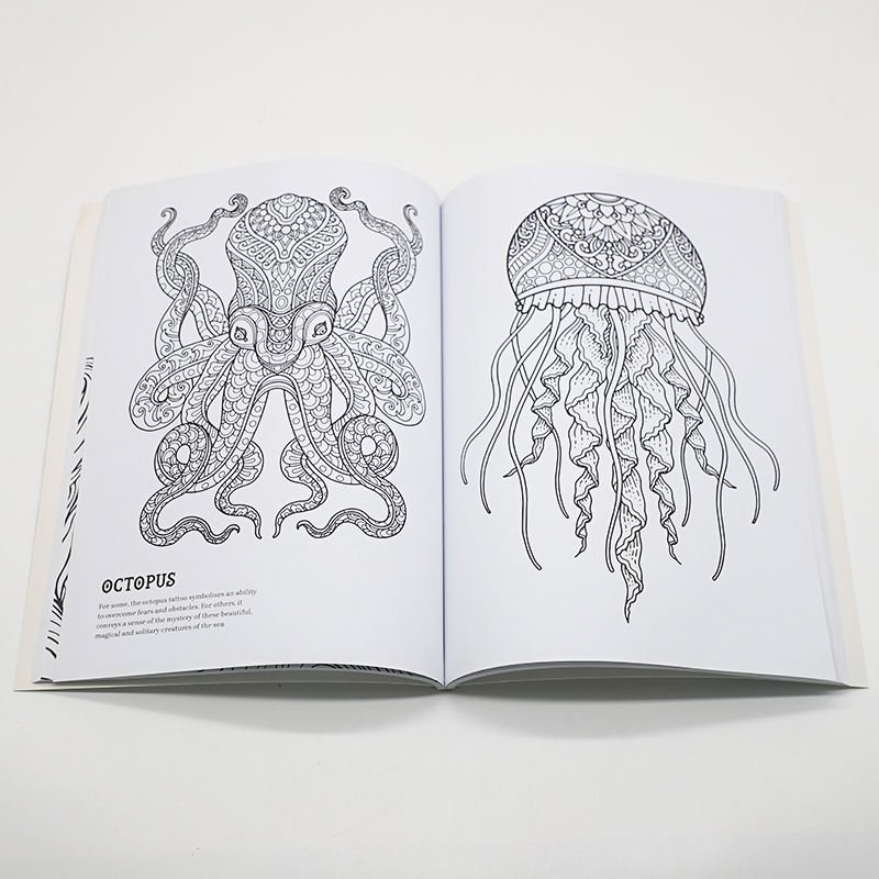 Basic Course Doodling Drawing Colouring Book Set Kids Coloring Book Printing