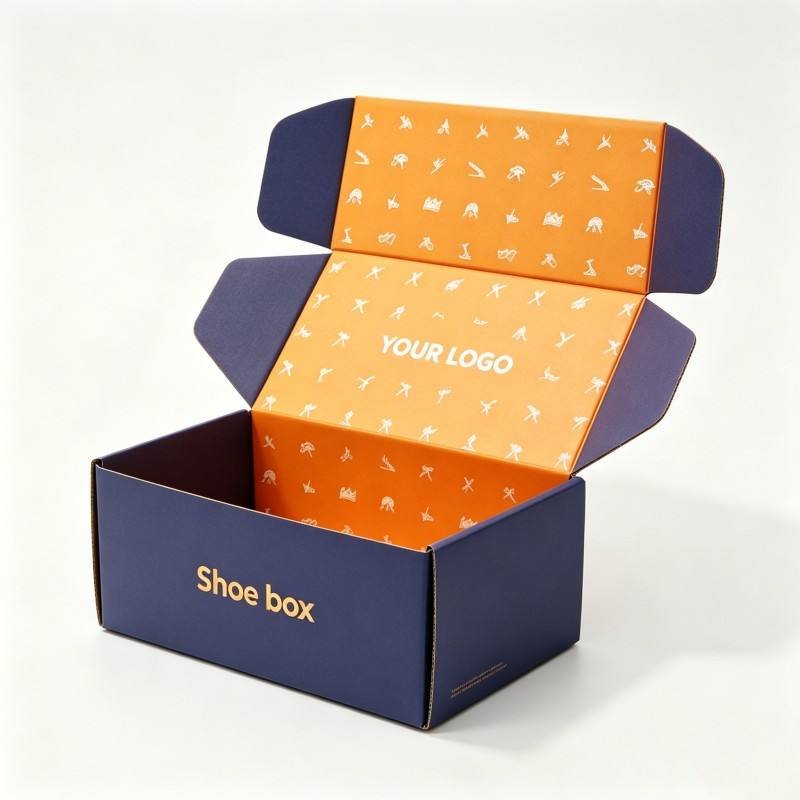 High Quality Corrugated Mailer Cardboard Box Shoe Boxes with Logo Recycled Materials Clothing Underwear Shipping Box