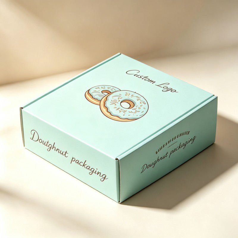 Wholesale Food Folding Donuts Paper Box Cookies Bakery Paper Box Packaging for Cakes Donuts Cookies Brownies Shipping Boxes - Image 4