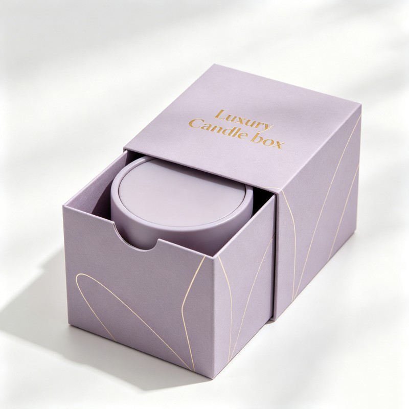 Wholesale Premium Candle Box Customized  Drawer Candle Packaging Gifts Presents Craft Drawer Box