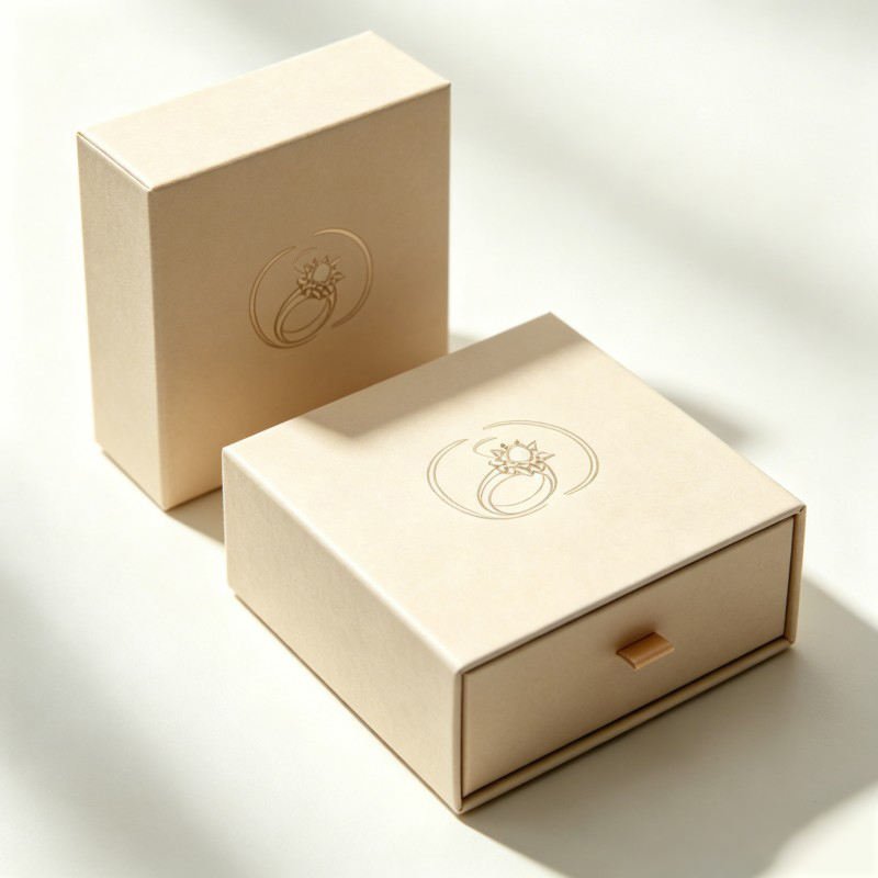 Wholesale Jewelry Box with Sleeve Rings Jewelry Drawer Box Necklace Rings Packaging Customized Box for Jewelry - Image 4