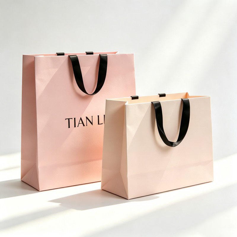 Wholesale Gift Paper Box Shopping Paper Bag Takeaway Shopping Bags Customized Candles Photo Frame Bag - Image 3