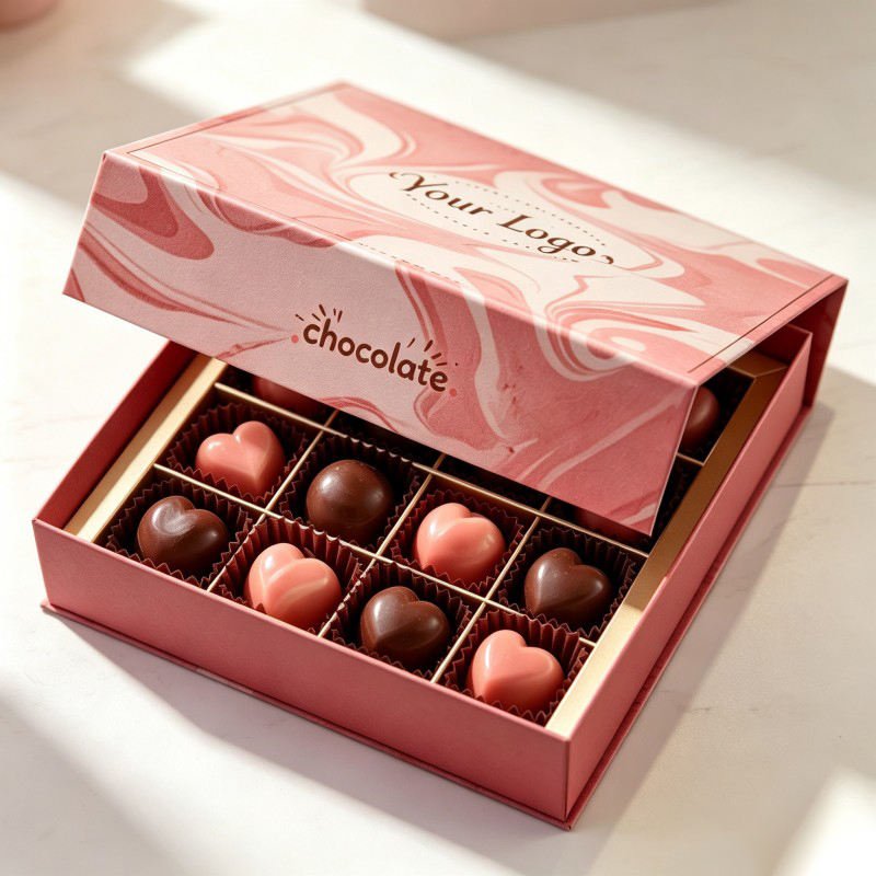 Wholesale 12 24 Chocolates Box with Divider Gifts Magnetic Closure Chocolates Gifts Boxes Customized Empty Wedding Chocolate Box - Image 3