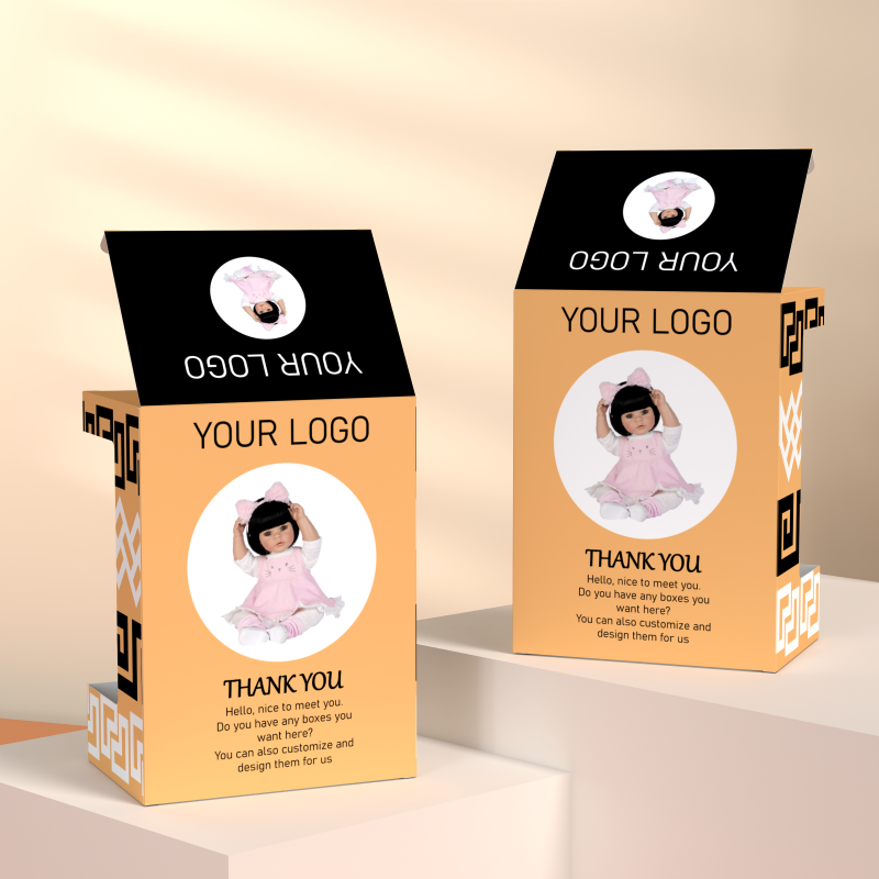Hot Sale Custom Kids Toy Doll Packaging Box Wholesale Recycled Cardboard Doll Box with PVC Window - Image 4