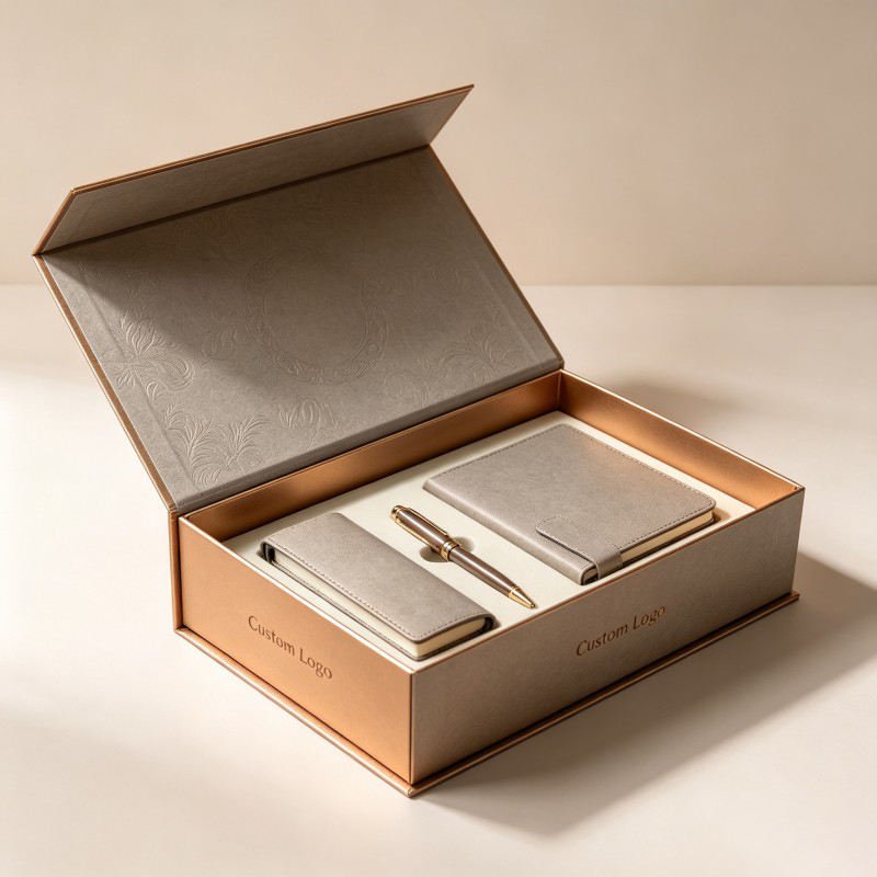 Wholesale Luxury Magnet Gift Set Promotional Box Notebook Magazine Package Empty Magnetic Paper Box for Notebook