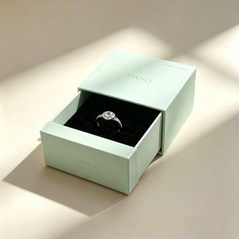 Wholesale Luxury Rings Package Customized with Foam Jewelry Hard Box with Sleeve Glasses Rings Paper Box - Image 2