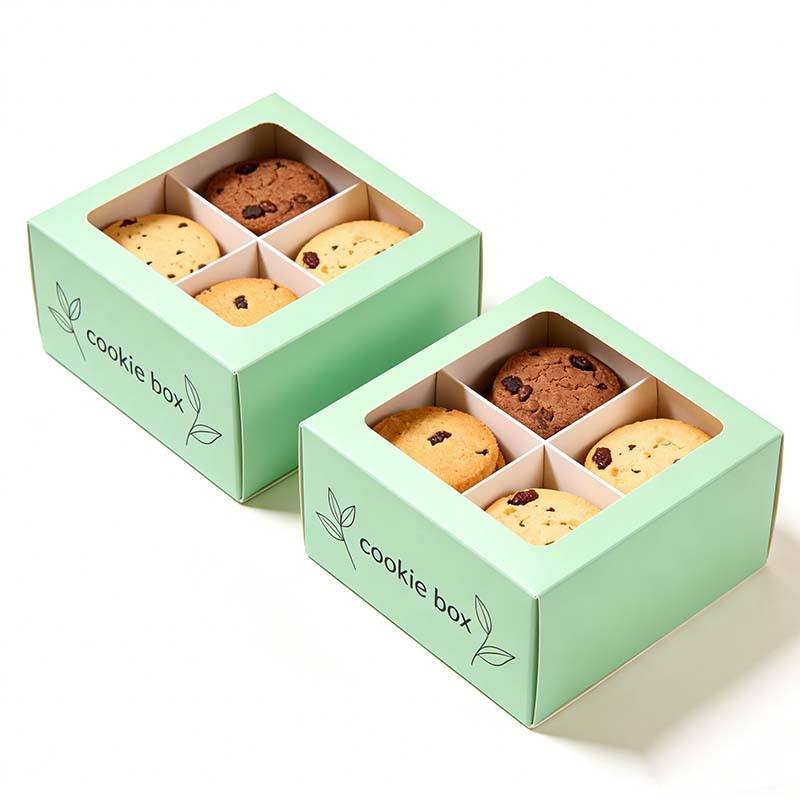 Wholesale Cookies Box with Logo Recyclable Biodegradable Cookie Packaging Box Digital Printing High Quality Custom Cookie Box