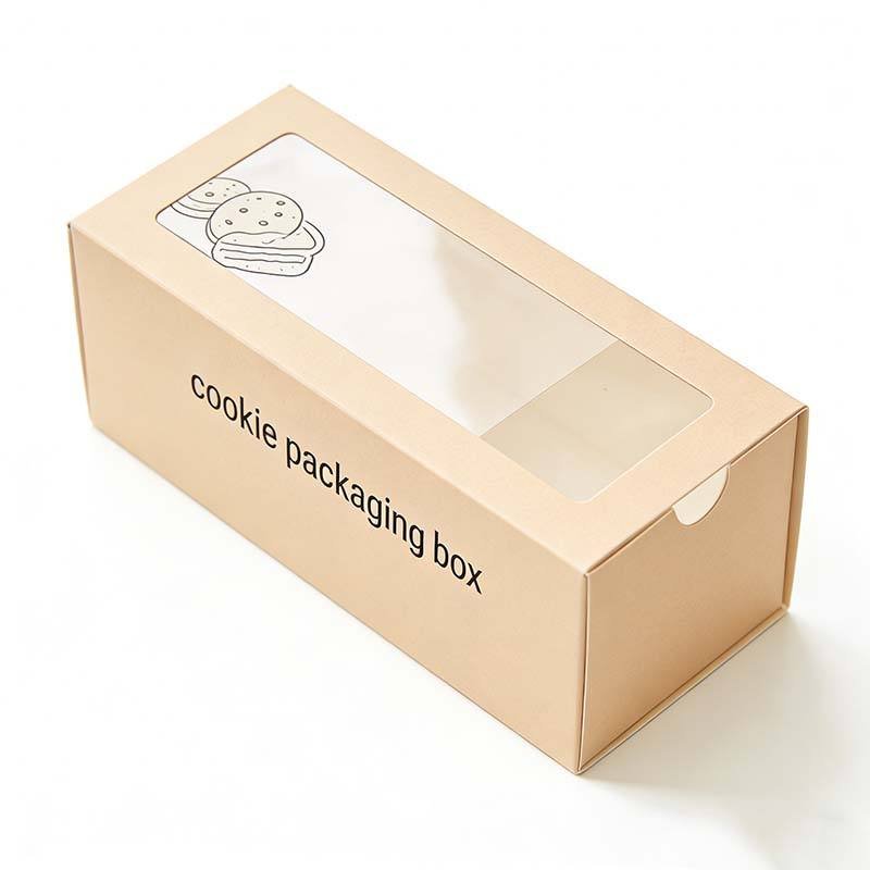 Biodegradable Dessert Drawer Box With window Recyclable Sweets Gift Moon Cake Box Cookies Bakery Cupcake Packaging Pastry Boxes - Image 3