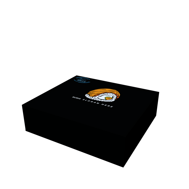 Biodegradable Magnetic Sushi Box Packaging Luxury Takeaway Colored Customized Sushi Box Soy Ink Sushi Takeaway Packaging Box - Image 6