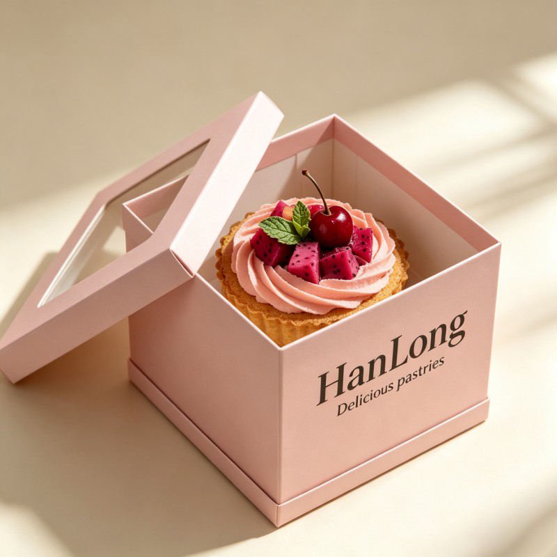 Wholesale Birthday Cake Box with Window Party Snacks Cake Custom Box 10 14 Inches Cake Package - Image 3