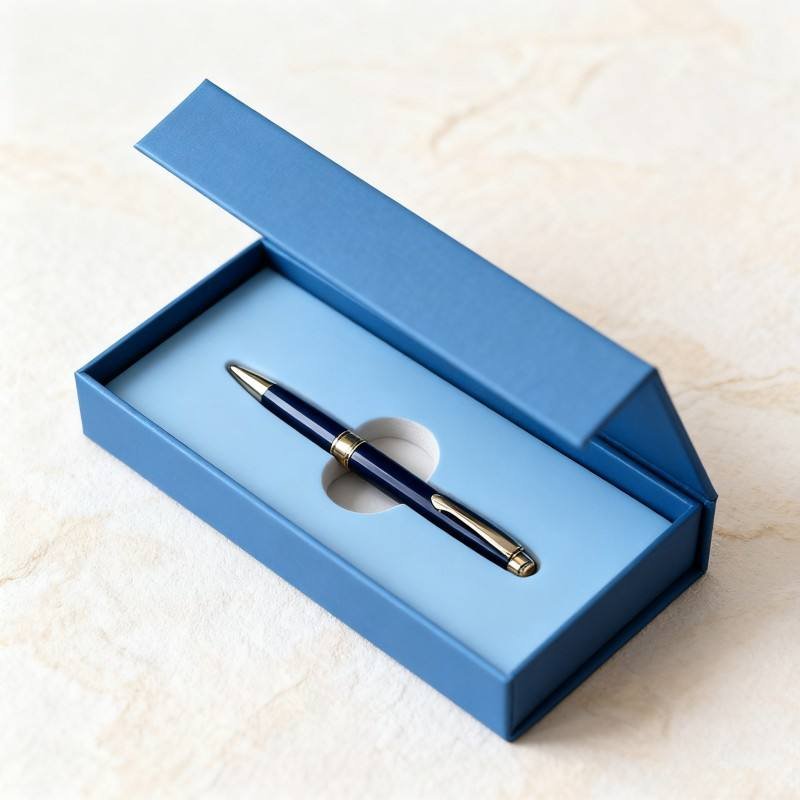 Reusable  Elegant Custom Cardboard Gift Box Magnetic Pen Packaging Gift Box Set of Cardboard Paper Box for Small Business
