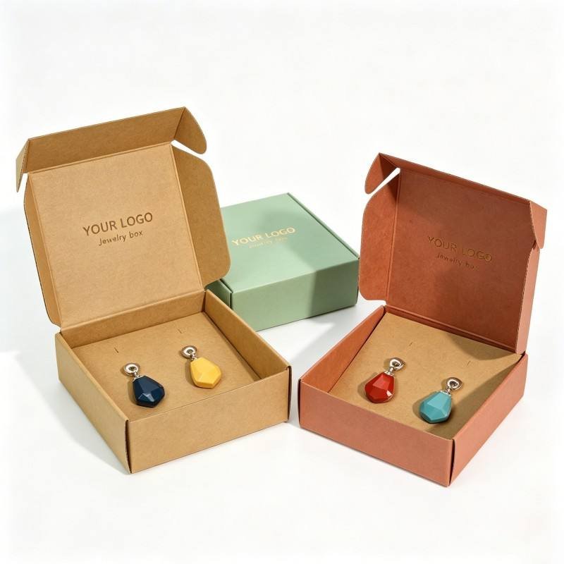 Wholesale Custom Logo Jewelry Packaging Paper Box Folding Paper Box for Jewelry Rings Display Storage Eco-friendly Cardboard Box - Image 4
