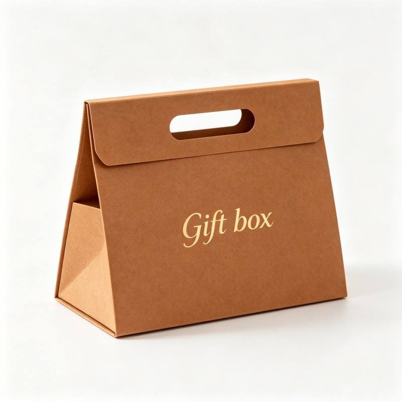 Environmentally Friendly Custom logo Kraft Paper Bag Foldable Exquisite Jewelry Paper Bag High-end Brand Cardboard Shopping Bag - Image 5