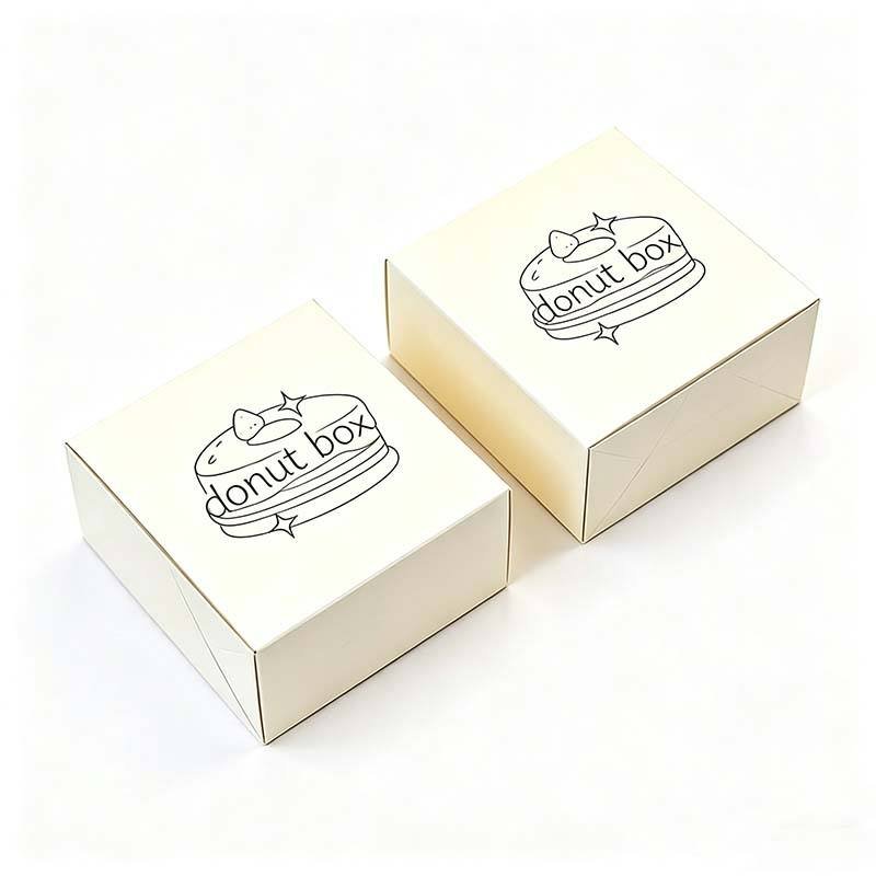 Biodegradable Food Packaging Paper Cake Boxes Recyclable Doughnuts Cakes Cookies Bread Cake Packaging for Gift - Image 3
