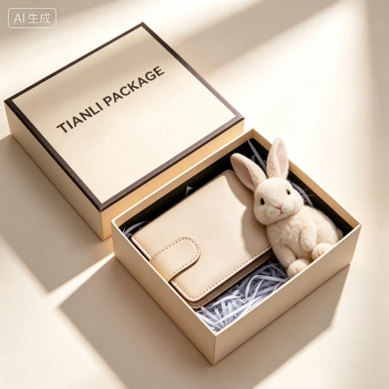 Wholesale Premium Gift Packaging Box Wallet Rigid Box Hard Gift Customized Box for Wallet - Image 5