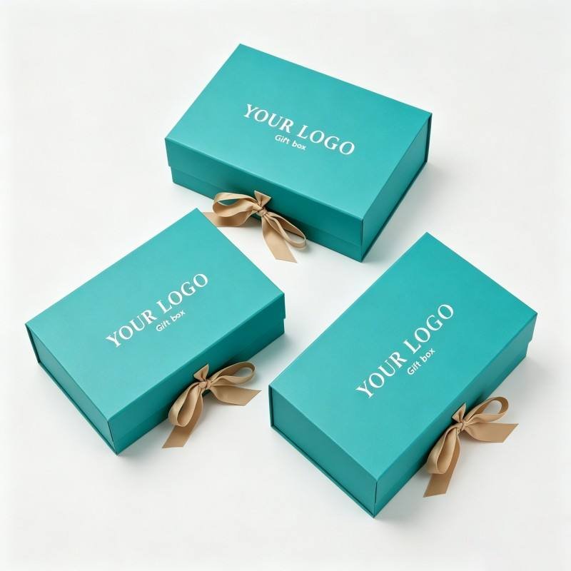 Factory Sale Packaging with Foam for Jewelry Hair Extensions Custom Design Magnetic Boxes Packaging Luxury Gift Box with Ribbon - Image 4