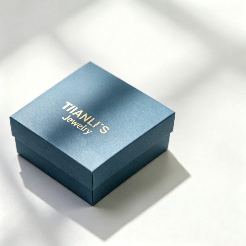 Wholesale Jewelry Gift Box Customized Rigid Cardboard Packaging Jewelry with Lining Rings and Earrings Gifts Lid and Base Box - Image 5