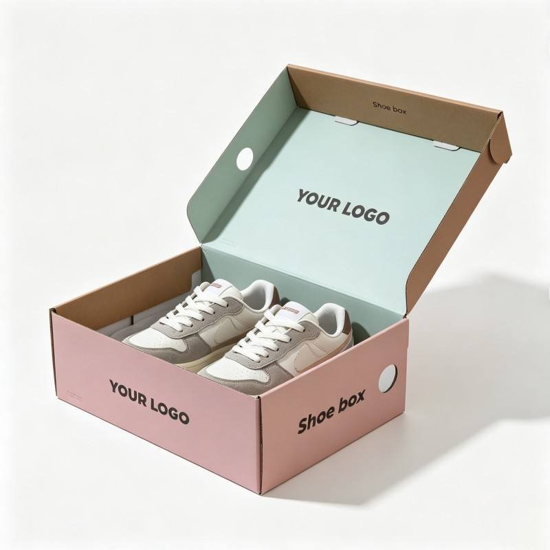 Custom Paper Box Packaging for Leather Shoes Sneakers High Quality Shoes Packaging Box Digital Printing Shoes Packaging Box