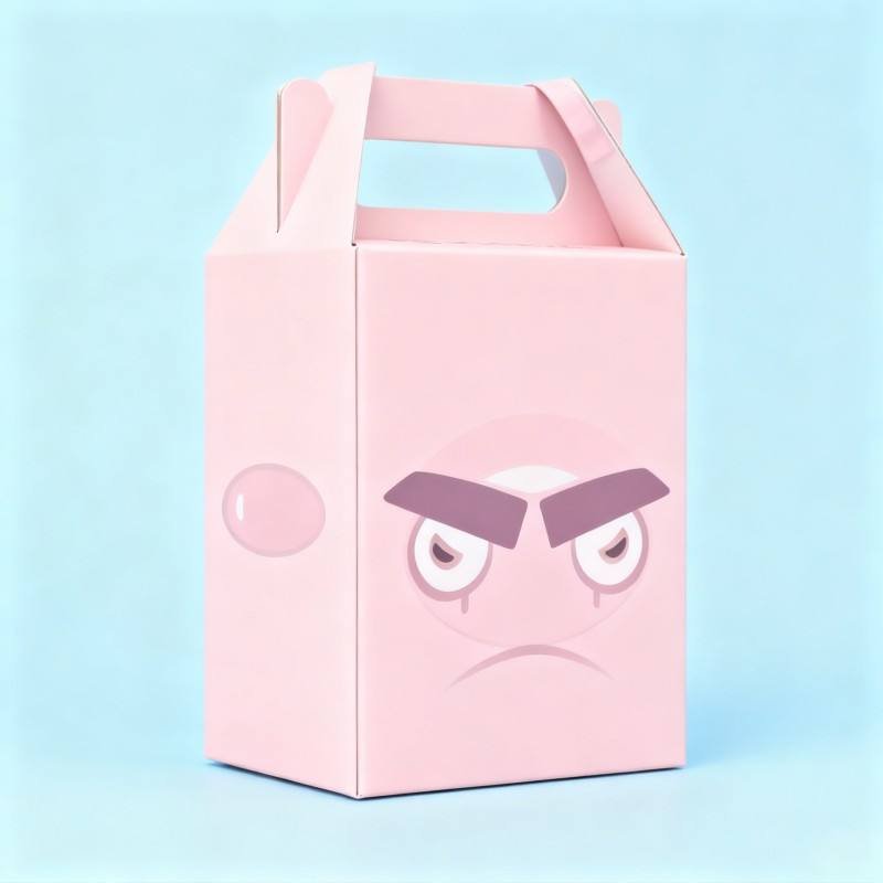 Christmas Packaging Gift Box Customized Logo Cardboard Paper Box with Handle Recyclable Blind Box Plush Toys Gift Packaging Box - Image 5