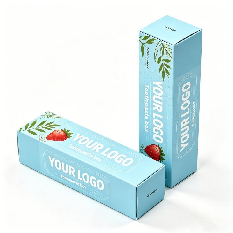 High Sale Cardboard Child Toothpaste Cute Box Eco-friendly Small Cartoon Toothpaste Paper Boxes - Image 4