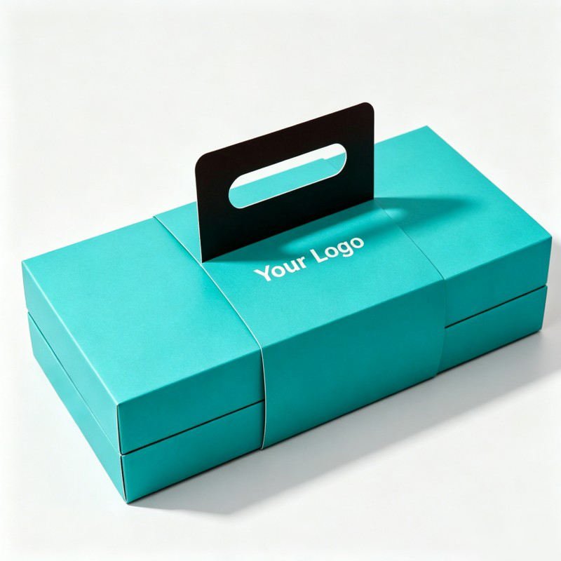 Wholesale Food-grade Suitable Chocolates Box with Handles Doughnuts Pastries Desserts Paper Box Bread Candies Cakes Package - Image 5