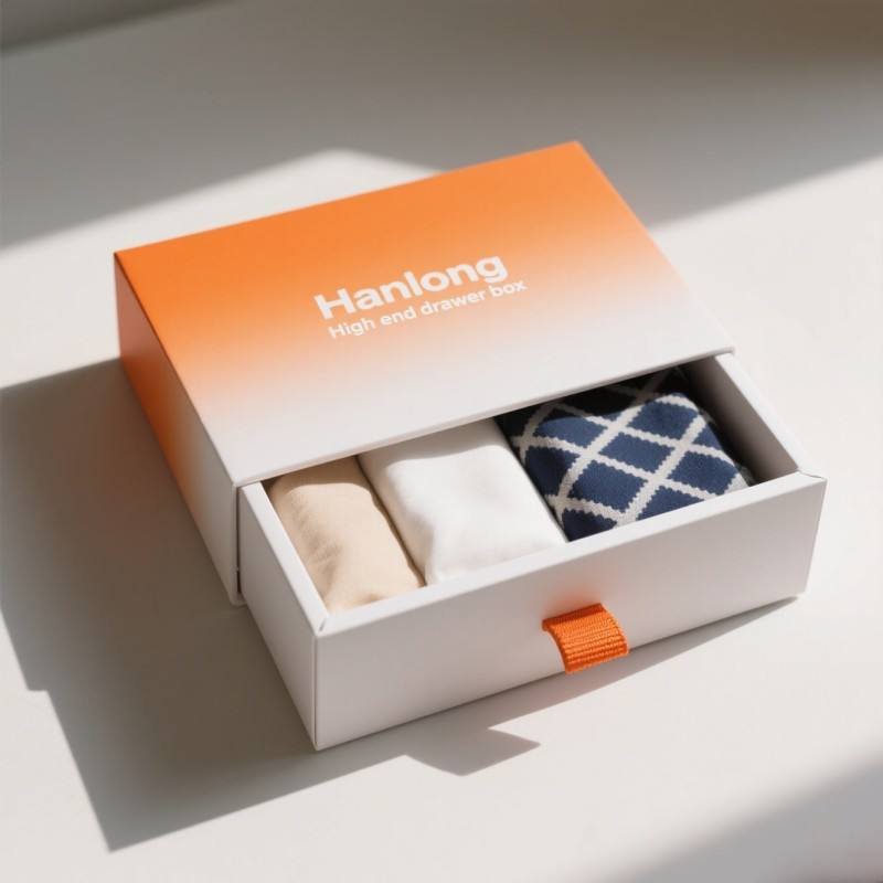 Factory Direct Custom Logo Manufacture Sock Paper Box Soy Ink Cardboard Underwear Packing Box for Gift