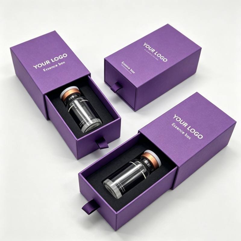 Custom Tincture Cardboard Drawer Box Cented Aroma Candle Cosmetics 30ml Essential Oil Dropper Bottle Skincare Perfume Gift Boxes