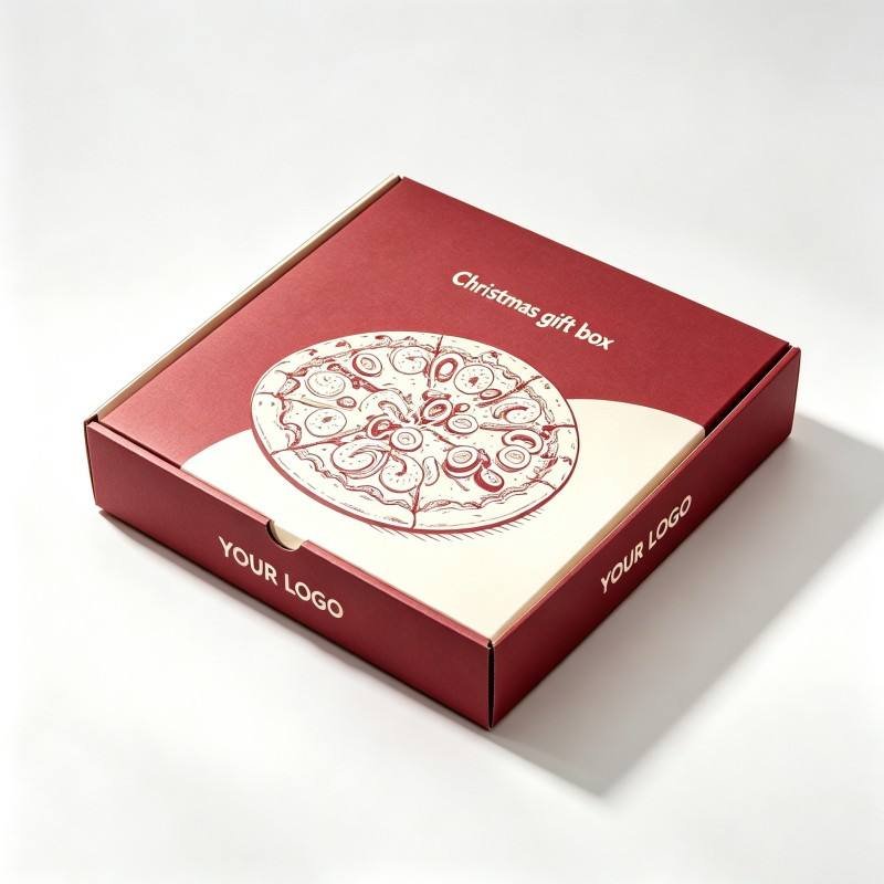 Wholesale Custom Corrugated Pizza Box Disposable Takeout Pizza Container for Pizza Delivery Cardboard Pizza Carton - Image 4