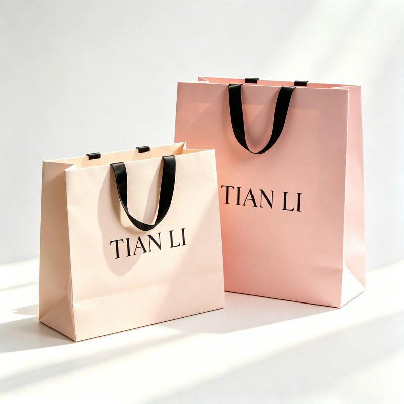 Wholesale Gift Paper Box Shopping Paper Bag Takeaway Shopping Bags Customized Candles Photo Frame Bag