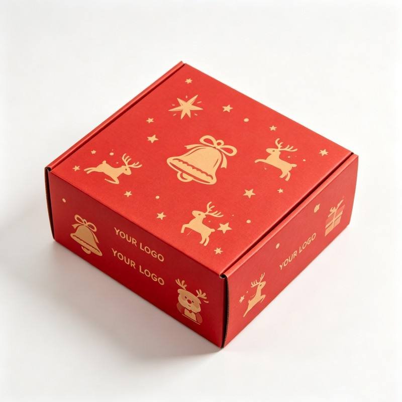 Customized Logo Festive Christmas Gift Packaging Box Eco Friendly Christmas Gift Box Soy Ink High Quality Gift Box - Image 5
