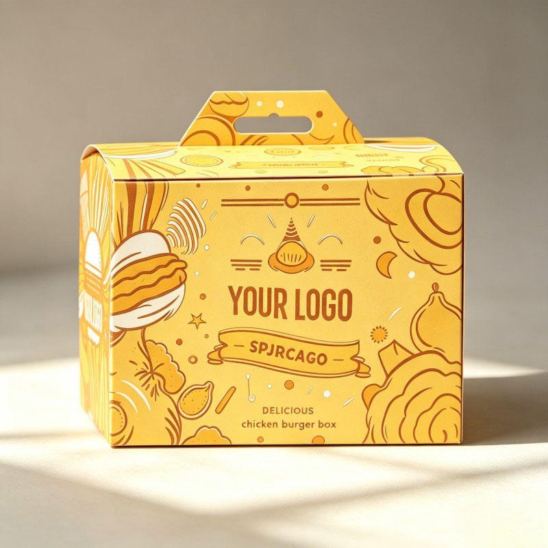 Food Grade Custom Design Fried Chicken Box Luxury Paperboard Eco Friendly Potato Chips Sandwich Box Luxury Snack Package Box - Image 5