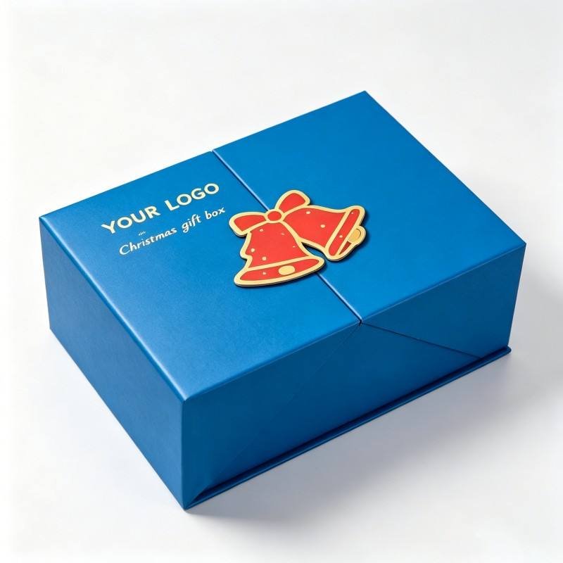 Customized Logo Christmas Packaging With Logo High Quality Christmas Packaging Box Soy Ink Hot Stamping Christmas Gift Box