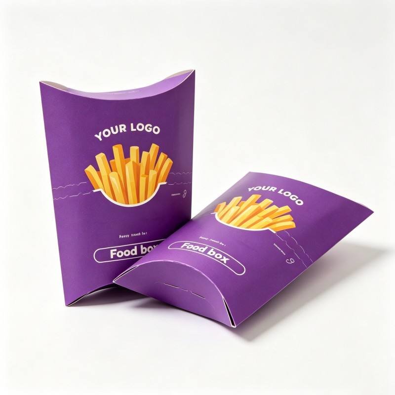 Recyclable Rectangle Square Triangle Pillow Fried Chicken Box Custom OEM Personalized Food Grade Snack Biodegradable Food Box - Image 4