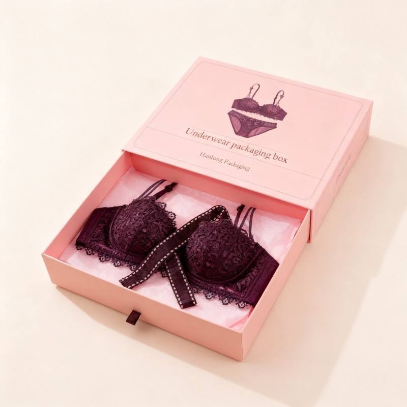 Luxury Handmade Cardboard Underwear Drawer Box for Gift - Image 4