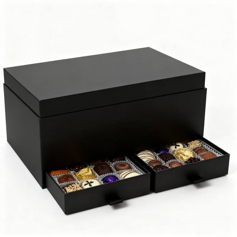 Matt Black Custom Logo Biodegradable Box Wine Magnetic Cardboard Box Packaging With Eva Inset Mailer Boxes - Image 4