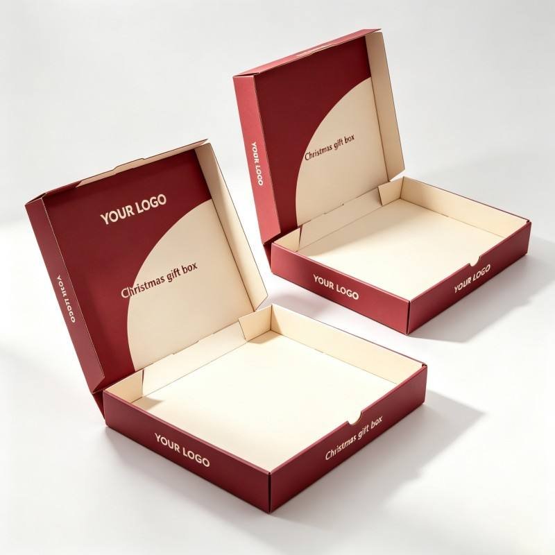 Wholesale Custom Corrugated Pizza Box Disposable Takeout Pizza Container for Pizza Delivery Cardboard Pizza Carton - Image 3