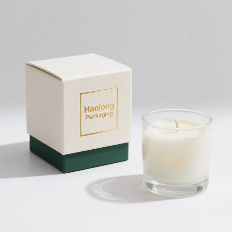 Wholesale Cardboard Candle Perfume Box Gift Boxes Set Rigid Lid and Base Square Candle Gift Box