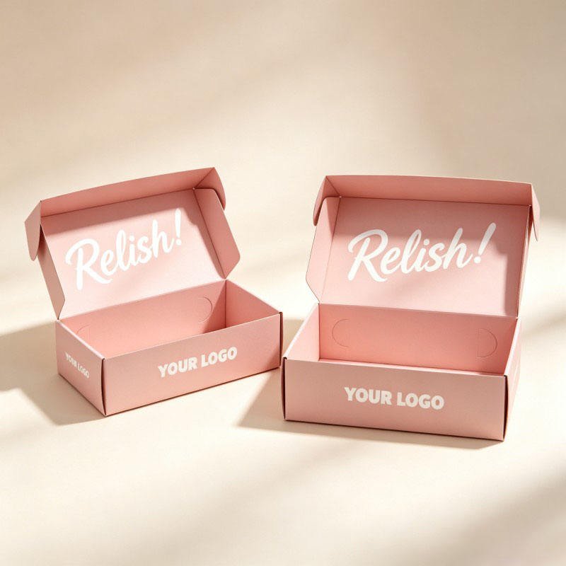 Customized logo Clothing Shipping Mail Box Eco Friendly Cardboard Gift Paper Box Foldable Double-sided Printing Packaging Box - Image 4