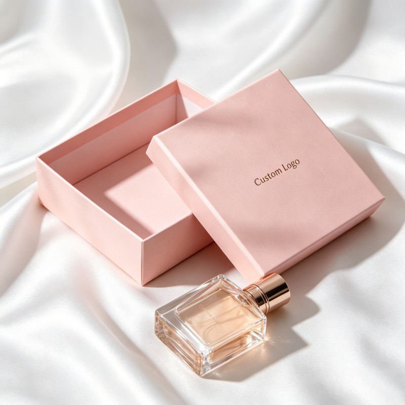 Wholesale 30ml 50ml Perfume  Bottle Rigid Box Perfume pink Paper Box Customized Luxury Perfume Lid and Base Package