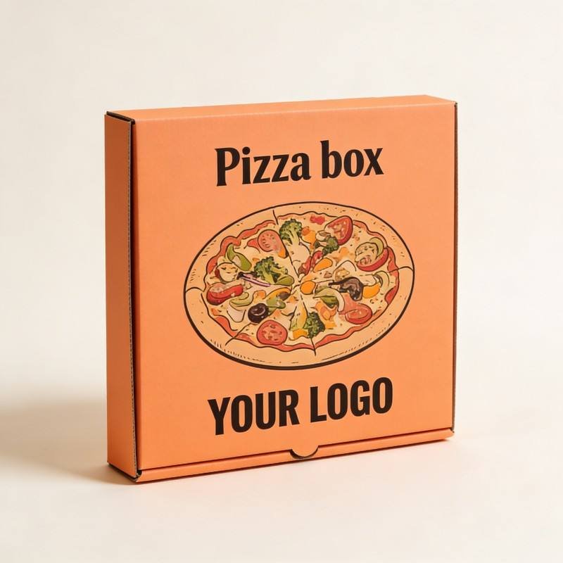Custom Fast Food Packaging Boxes Disposable Personalized Pizza Boxes Recycled Pizza Paper Boxes Eco-Friendly Material - Image 5
