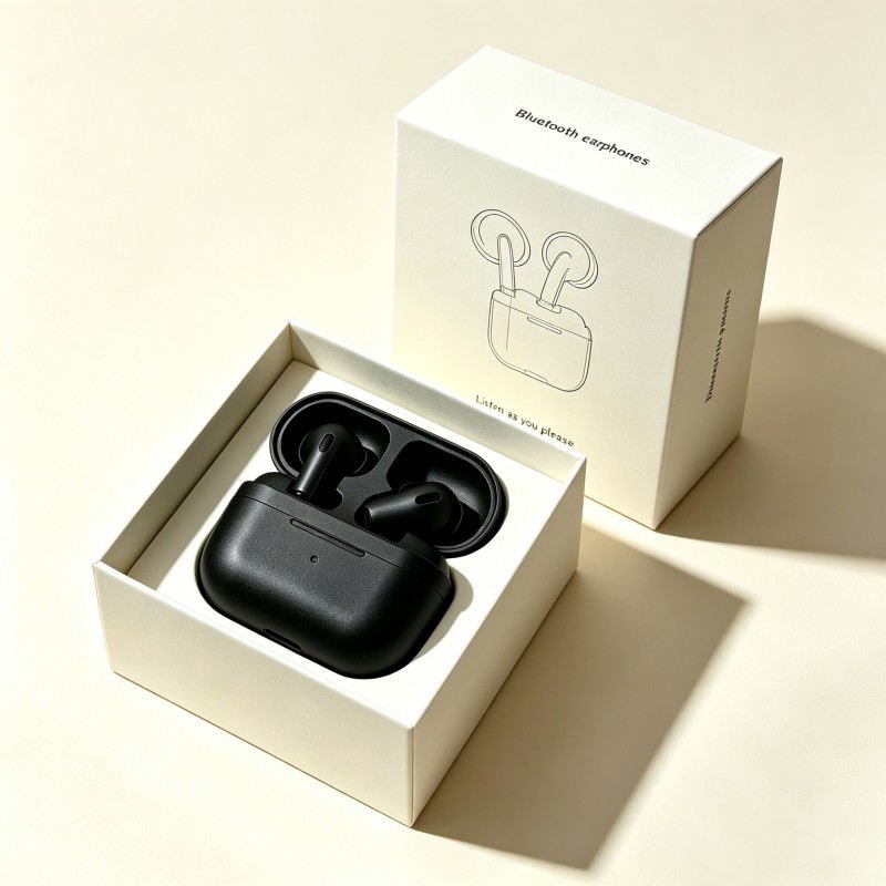 Wholesale Customized Consumer Electronics Packaging Boxes Mini Earphone Paper Box Headphone Package with Lid - Image 5