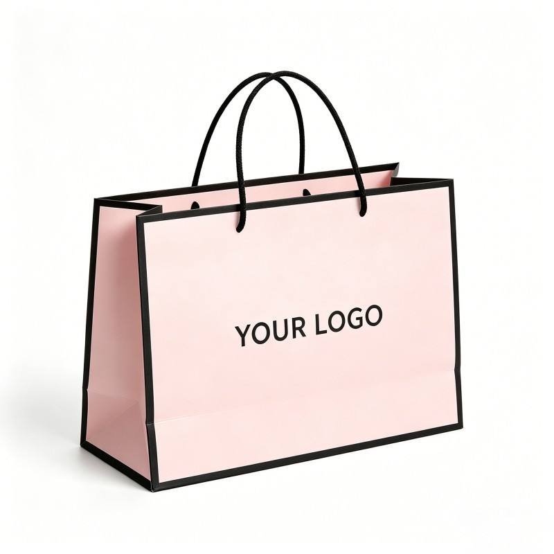 Factory Customized logo Colored Paper Bag Art Paper Shopping Bag High-end Brand Kraft Paper Mall Shopping Paper Bag