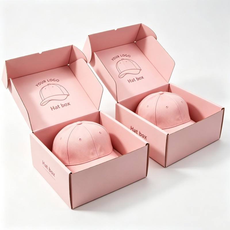 Wholesale Baseball Cap Package Boxes Custom Packaging Hat Paper Box Digital Printing Hat Package Box - Image 5