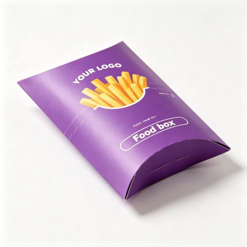 Recyclable Rectangle Square Triangle Pillow Fried Chicken Box Custom OEM Personalized Food Grade Snack Biodegradable Food Box - Image 3