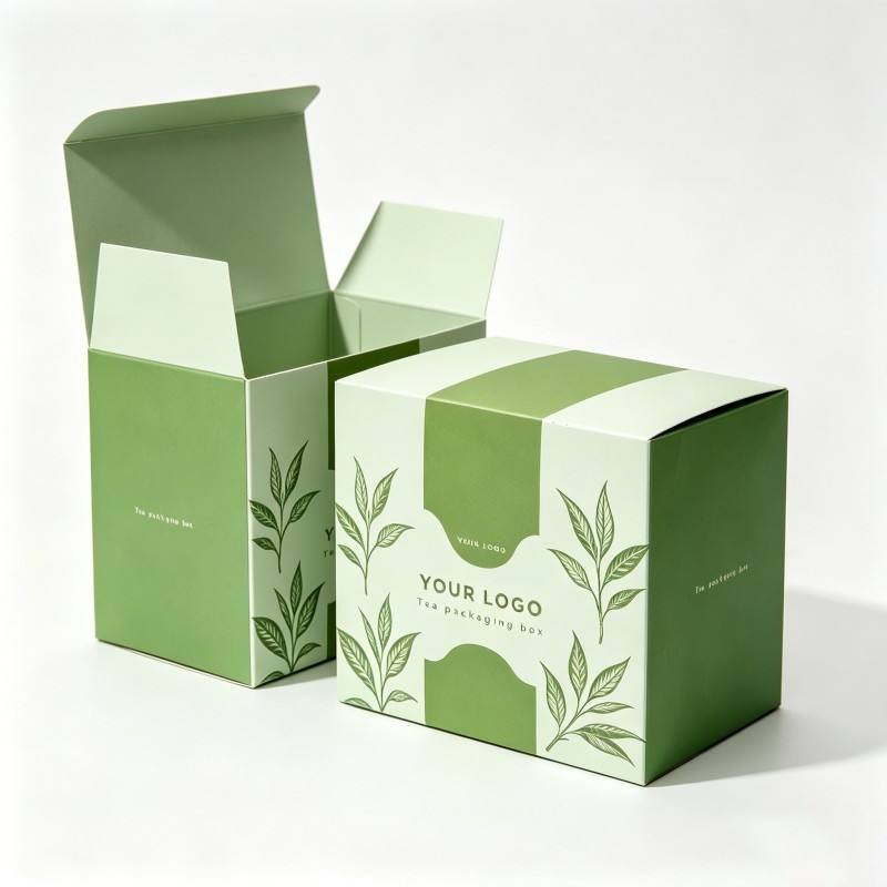 Eco-friendly OEM Kraft tea Package Box Recyclable Foldable Cardboard Packaging for Tea Bag Retail Sale - Image 6