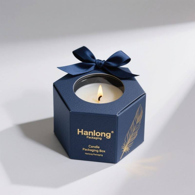 Wholesale Small Gift Box Customize High Quality Christmas Candle Packaging Box Soy Ink Paper Box with Embossing Matt Lamination - Image 3