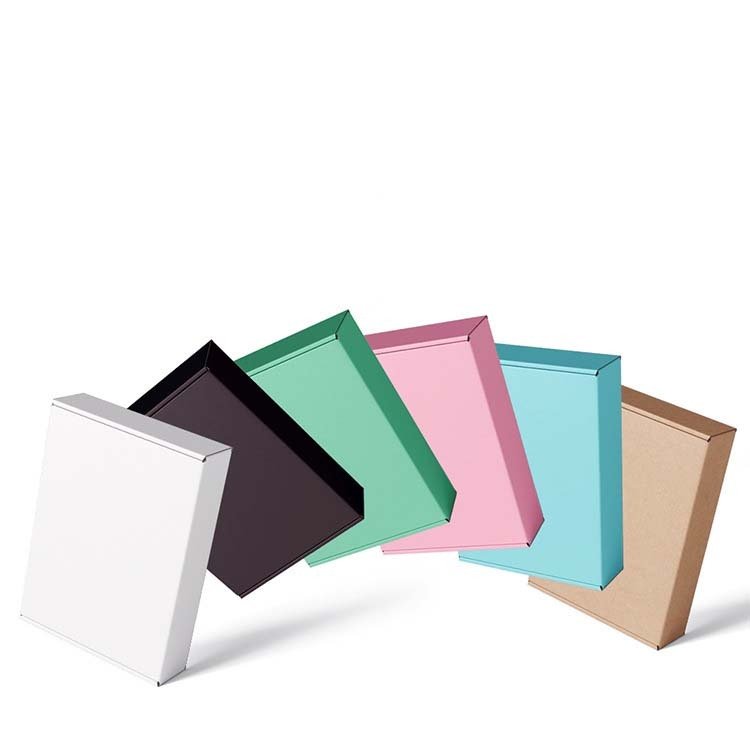 Printed Small Size Unique Plain Corrugated Packing Boxes Cardboard Skincare Mailer Clothing Shipping Box
